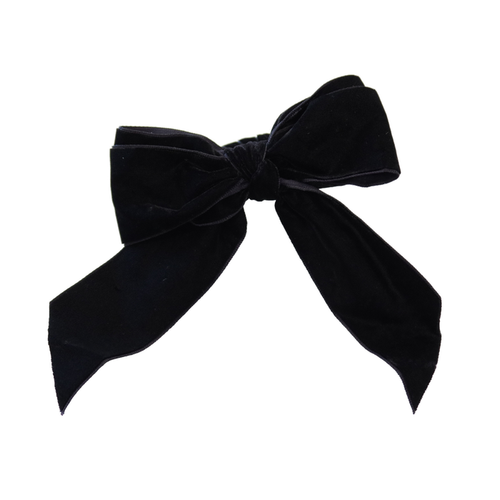 10 pc/pk Velvet Bow-Tie Napkin Ring - Black full view