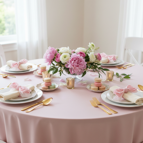 Velvet Bow-Tie Napkin Ring Pink - Bridal Shower