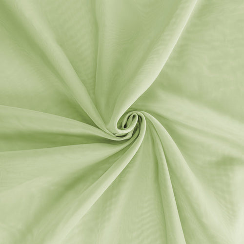 10 yards x 118" Flame Retardant (FR) Voile Sheer Fabric Roll/Bolt - Sage Green - CV Linens
