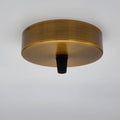 100mm Yellow Brass Metal Round Single Outlet Ceiling Rose ~3096