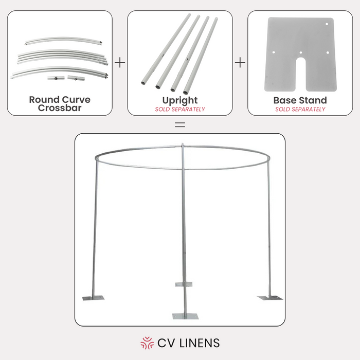 10ft round cross bar for pipe set