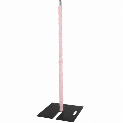 10ft Spandex Upright Pole Cover Pink on a 8ft Telescopic Slip Fit Upright