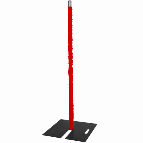 10ft Spandex Upright Pole Cover Red on an 5ft Telescopic Slip Fit Upright