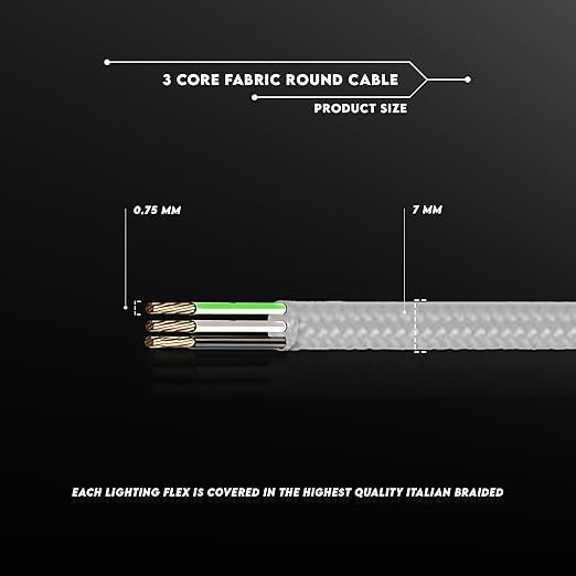 10M 3 core Round Flexible Electrical Cables~2817