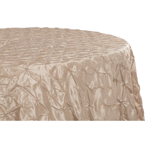 120" Pinchwheel Round Tablecloth - Champagne - CV Linens