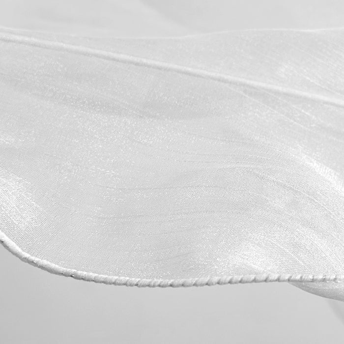 120cm Sculptural Fabric Flower Centerpiece/Floor Stand - White - Macro shot