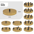 120mm Yellow Brass 7 Outlet Ceiling Rose Pendant Light Fitting~2750
