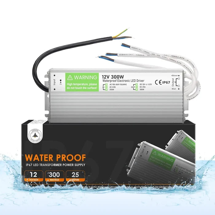 12V 300W IP67 Waterproof LED Driver Constant Voltage ~3354