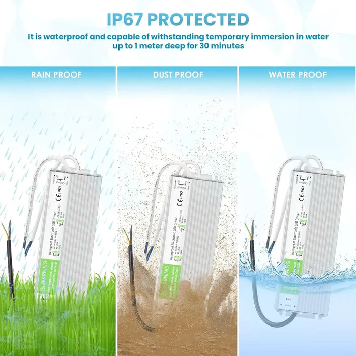 12V 300W IP67 Waterproof LED Driver Constant Voltage ~3354
