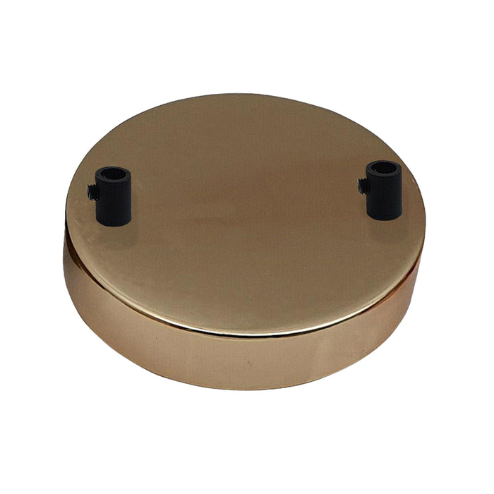 2 Outlet French Gold Metal Ceiling Rose 120x25mm - Shop for LED lights - Transformers - Lampshades - Holders | LEDSone UK