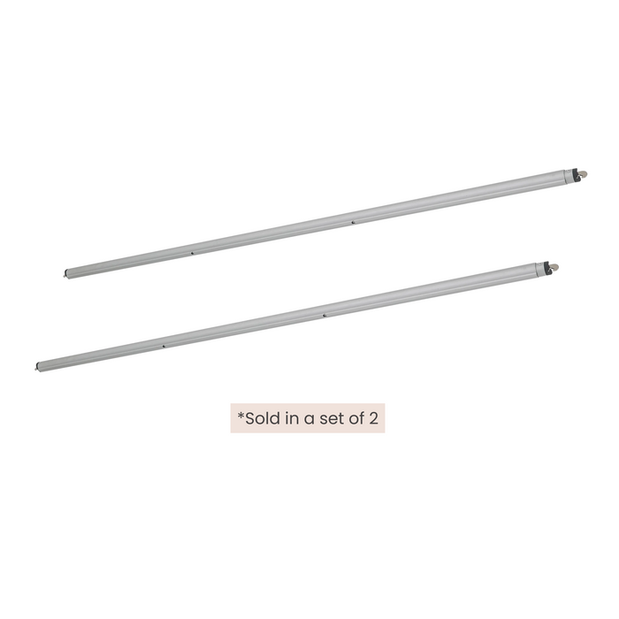 crossbar support drape support bundle white background