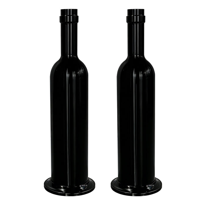 2pcs/pk Giant 39" Tall Wine Bottle Prop Floor Display/Centerpiece Black bundle