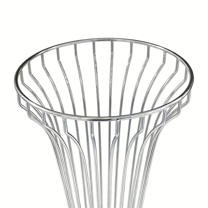 2pcs/set Metal Wire Floral Stand Centerpiece Silver top opening close up