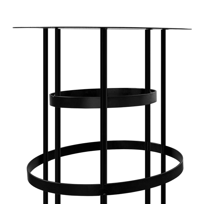 2pcs/set Modern Black Spiral Table Centerpiece top