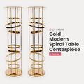 2pcs/set Modern Gold Spiral Table Centerpiece bundle