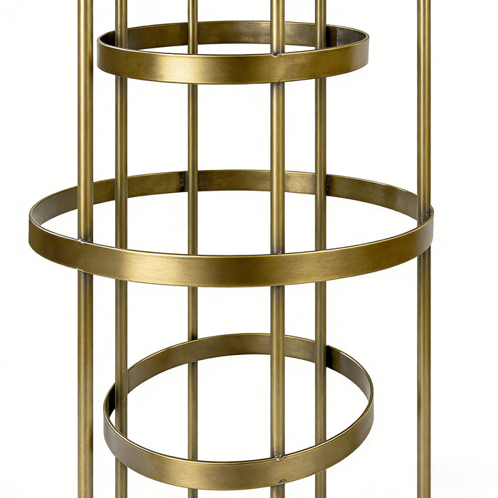 2pcs/set Modern Gold Spiral Table Centerpiece rings close up