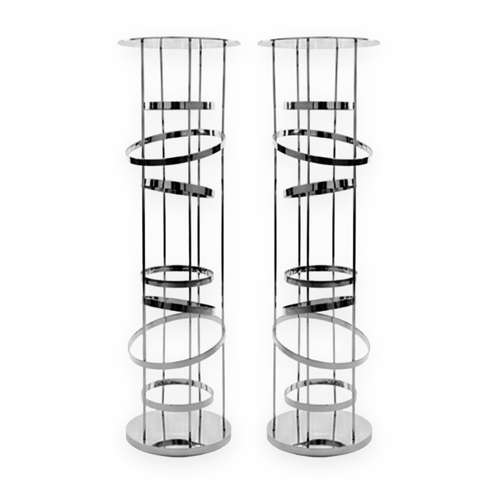 2pcs/set Modern Gold Spiral Table Centerpiece bundle