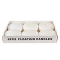 3" Floating Candles (6 pcs) - White