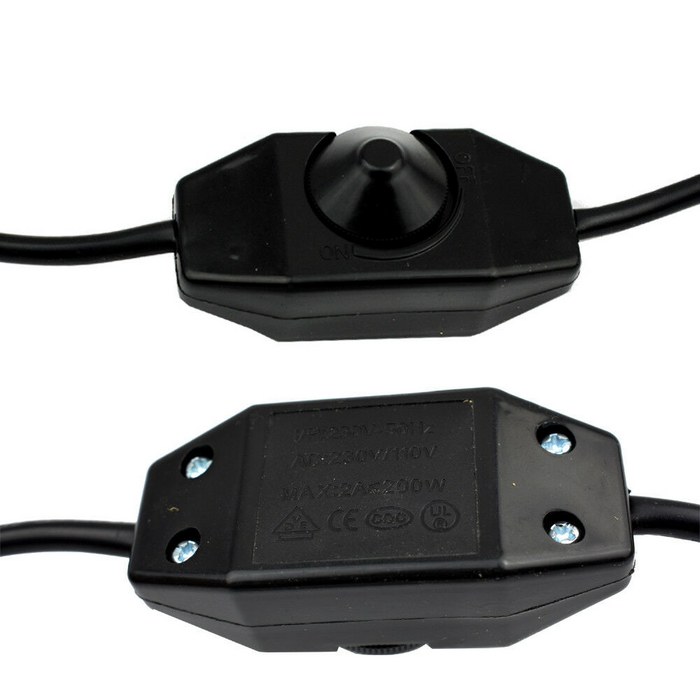 Black and White Color Dimmer Switch 4.5m Fabric Flex Cable Plug In Pendant Lamp E27 Holder~2612 - LEDSone UK Ltd
