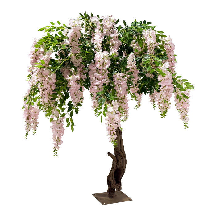 4ft Artificial Pink Wisteria Tree full view