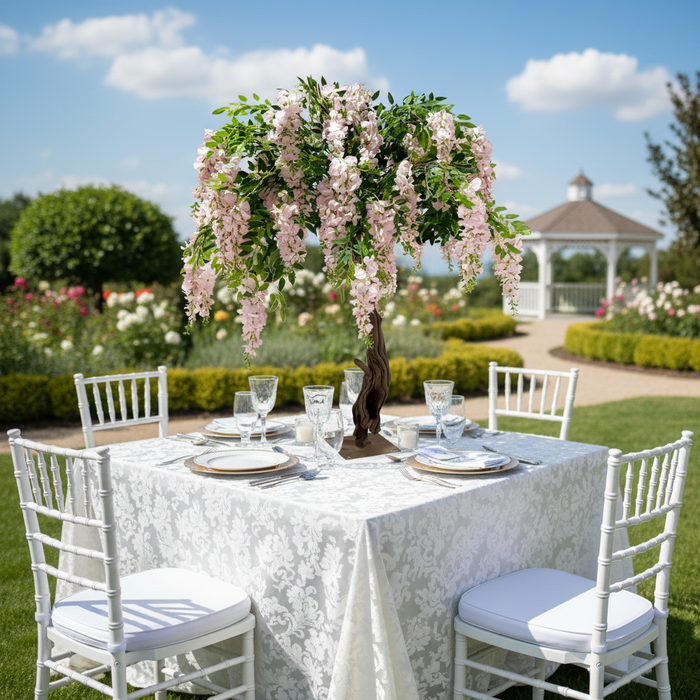 4ft Artificial Pink Wisteria Tree Outdoor Table Centerpiece
