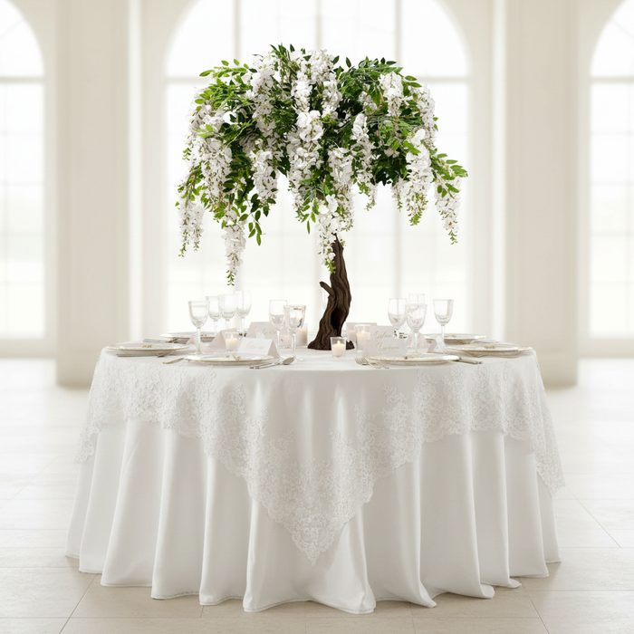 4ft Artificial Wisteria Tree White - CV Linens