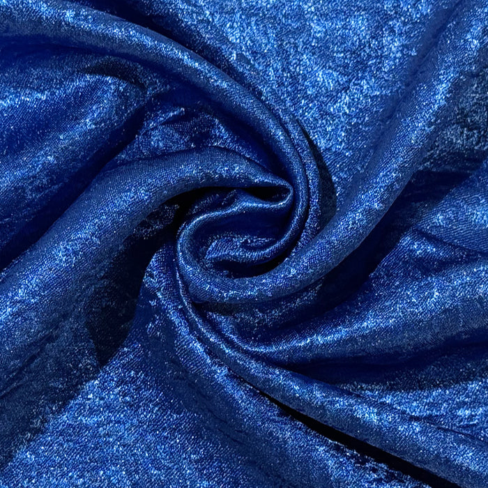 Crinkle Shimmer Royal Blue fabric