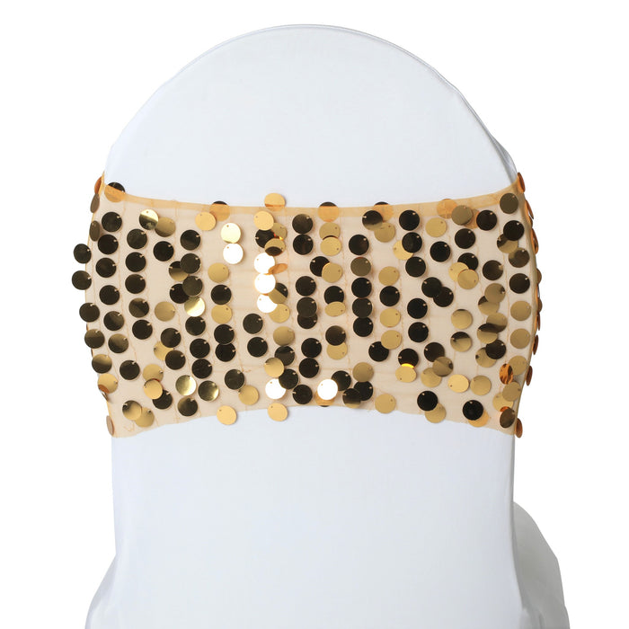 Payette Sequin Chair Bands (5 pcs/pk) - Gold