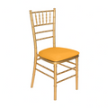 5 pcs/pk Spandex Chiavari Seat Pad Cover - Canary Yellow - CV Linens