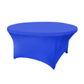 5FT Round Spandex Table Cover - Royal Blue - CV Linens