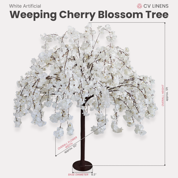 5ft White Weeping Cherry Blossom Tree