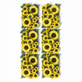 Premium Artificial Sunflower Wall Backdrop Panel bird's eye view overhead shot