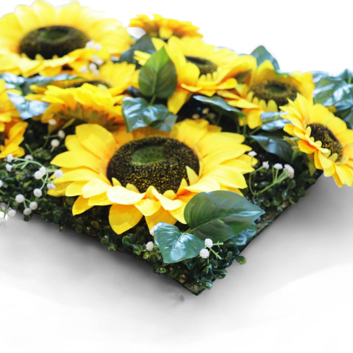6 pcs/pk Premium Artificial Sunflower Wall Backdrop Panel 60cm x 40cm
