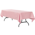 60"x120" Rectangular Polyester Tablecloth - Dusty Rose/Mauve - CV Linens