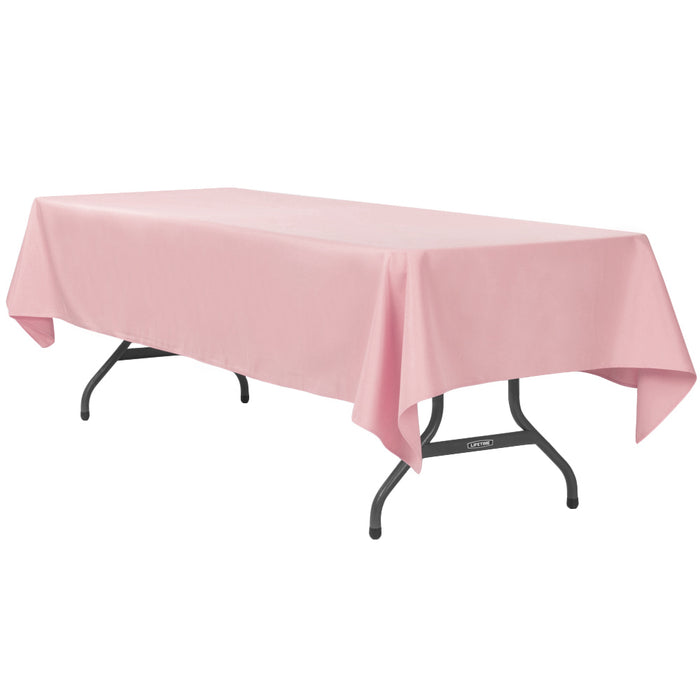 60"x120" Rectangular Polyester Tablecloth - Dusty Rose/Mauve - CV Linens