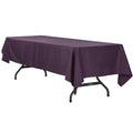 60"x120" Rectangular Polyester Tablecloth - Eggplant/Plum - CV Linens