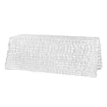 90"x132" Petal Circle Taffeta Rectangular Tablecloth - White - CV Linens