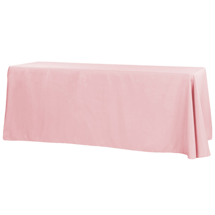 90"x156" Rectangular Oblong Polyester Tablecloth - Dusty Rose/Mauve - CV Linens