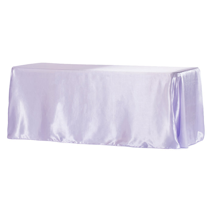 90"x156" Rectangular Satin Tablecloth - Lavender