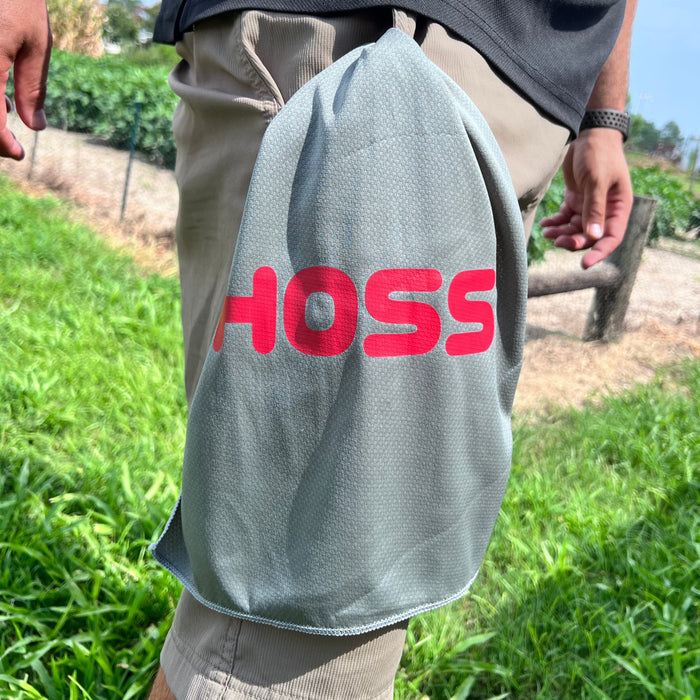 Hoss Cooling Towel hanging out of pocket
