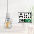 A60 B22 4W Dimmable Light Bulb Vintage Filament Classic LED~3079