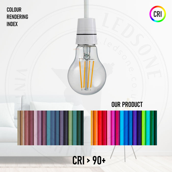 A60 B22 4W Dimmable Light Bulb Vintage Filament Classic LED~3079