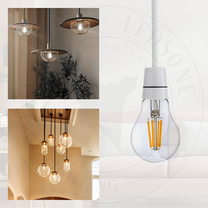 A60 B22 4W Dimmable Light Bulb Vintage Filament Classic LED~3079