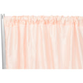 Accordion Crinkle Taffeta 10ft H x 54" W Drape/Backdrop Panel - Blush/Rose Gold - CV Linens