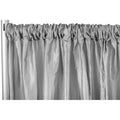 Accordion Crinkle Taffeta 10ft H x 54" W Drape/Backdrop Panel - Silver - CV Linens