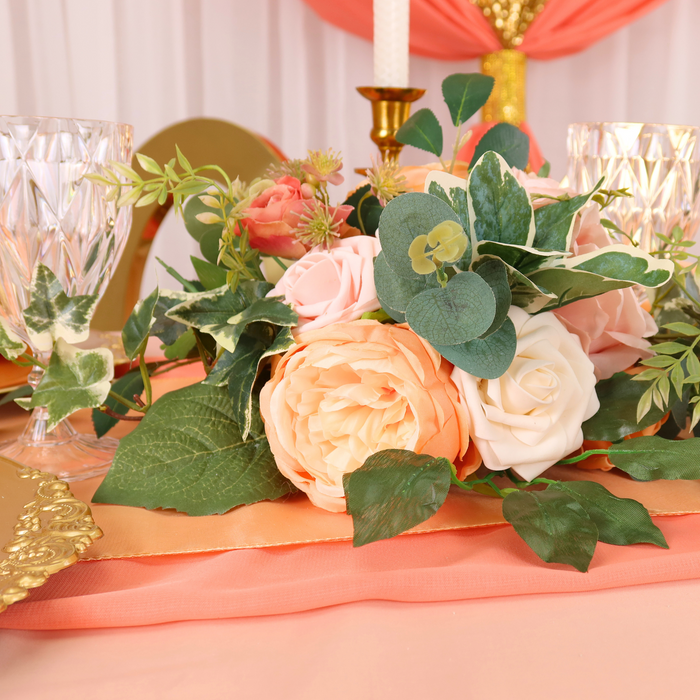 Artificial DIY Foam Rose Stems (50 pcs) - Blush/Rose Gold