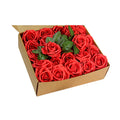 Artificial DIY Foam Rose Stems (50 pcs) - Red - CV Linens