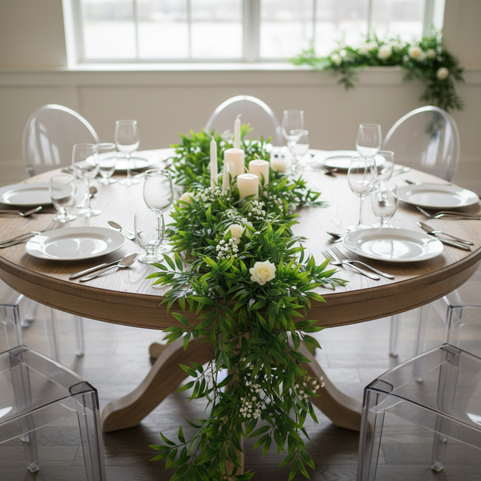 Artificial Italian Ruscus Greenery Garland.
