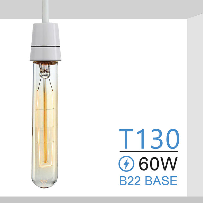B22 60W T130 Dimmable Filament Vintage Light Bulb~3235