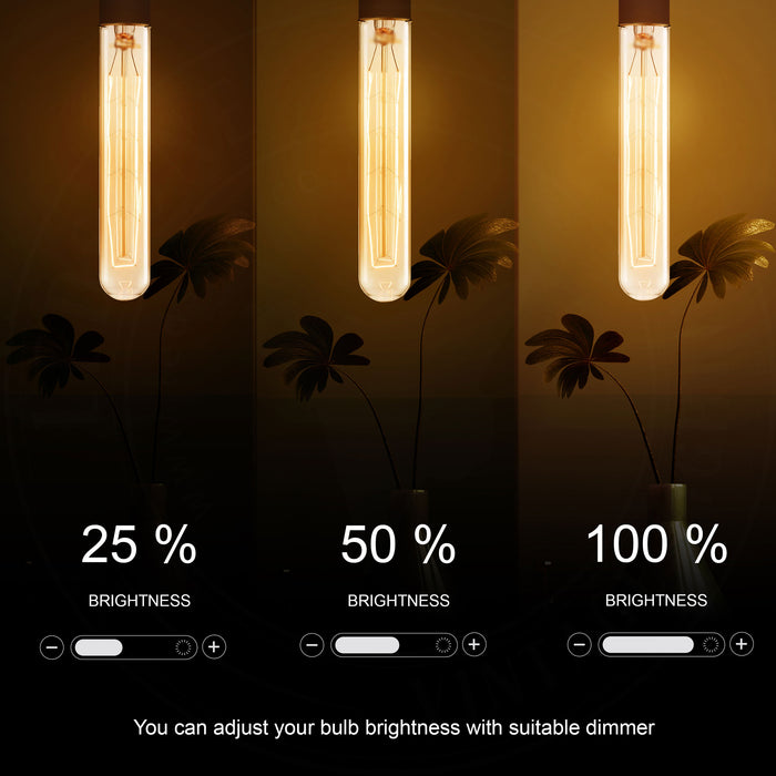 B22 60W T130 Dimmable Filament Vintage Light Bulb~3235